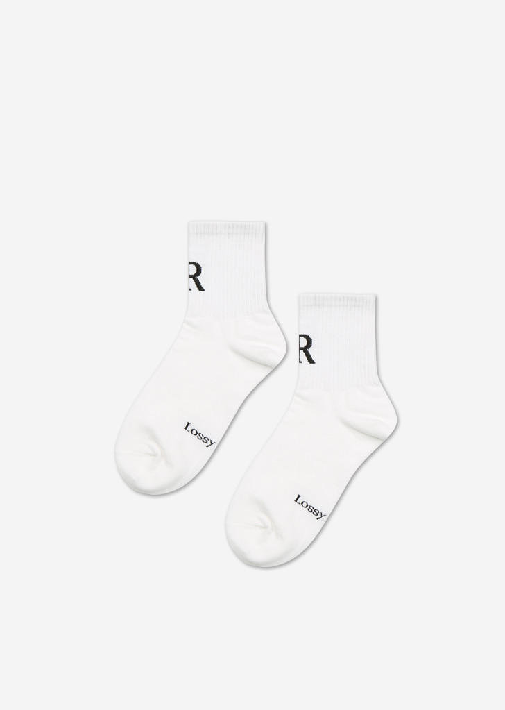 Lossy Basic Socks [White]