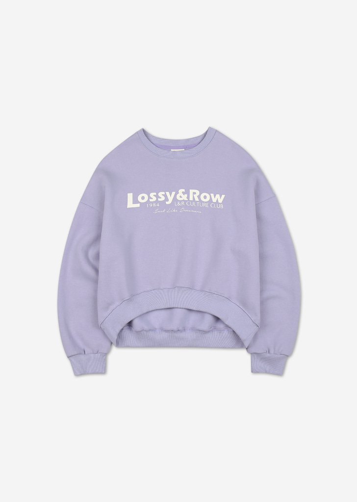 LOSSY CROP SWEATSHIRT [Lavender]