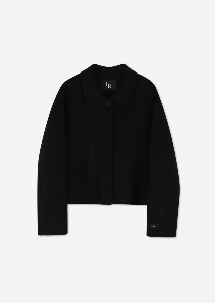 One Button Handmade Short Coat [Black]