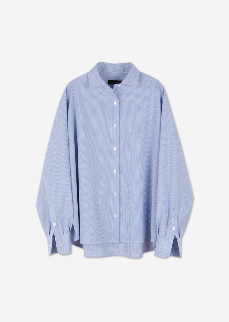 Classic Puff Over Fit Shirt [Sky blue]