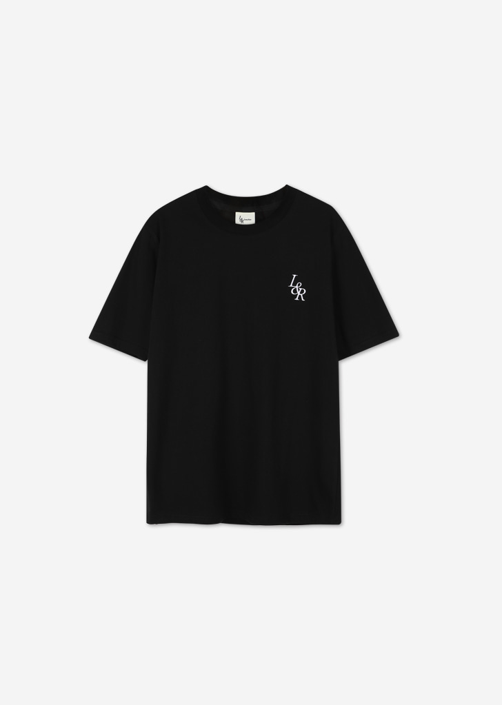 Signature Logo Half-Sleeve T-shirt [Black]