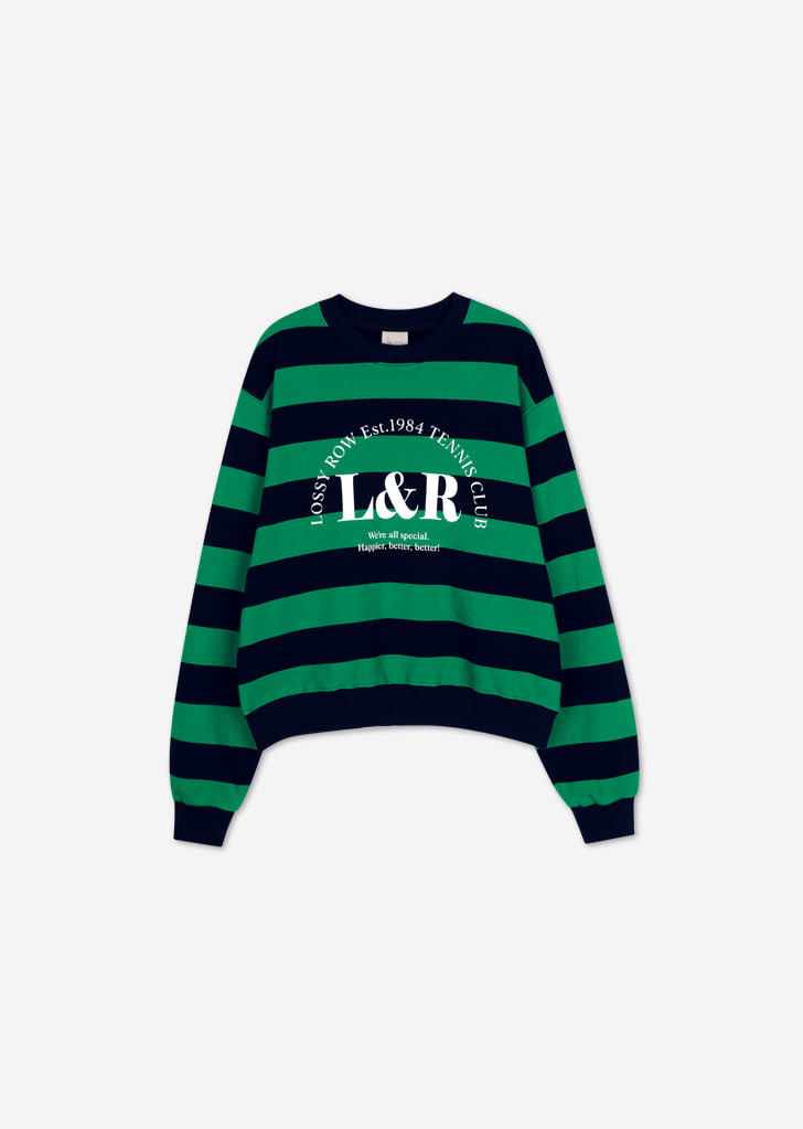 Big Stripe Sweatshirt [Green]