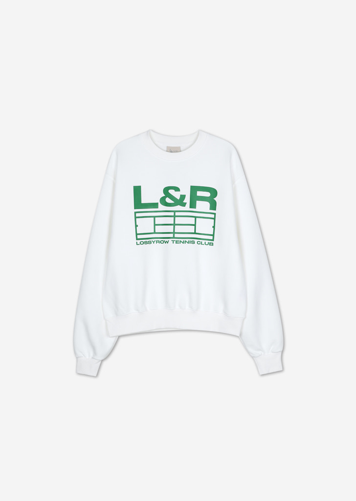 Lossy Signature Logo Sweatshirt [White]