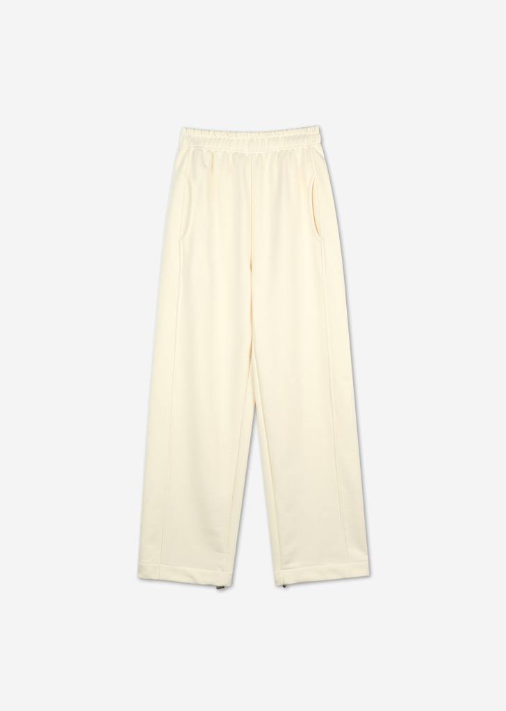 Line String Sweat Pants [Cream]