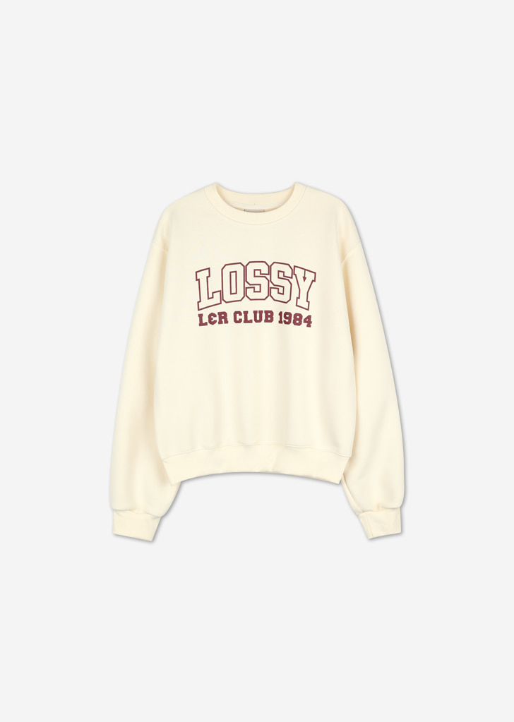 Lossy Logo Sweatshirt [Cream]