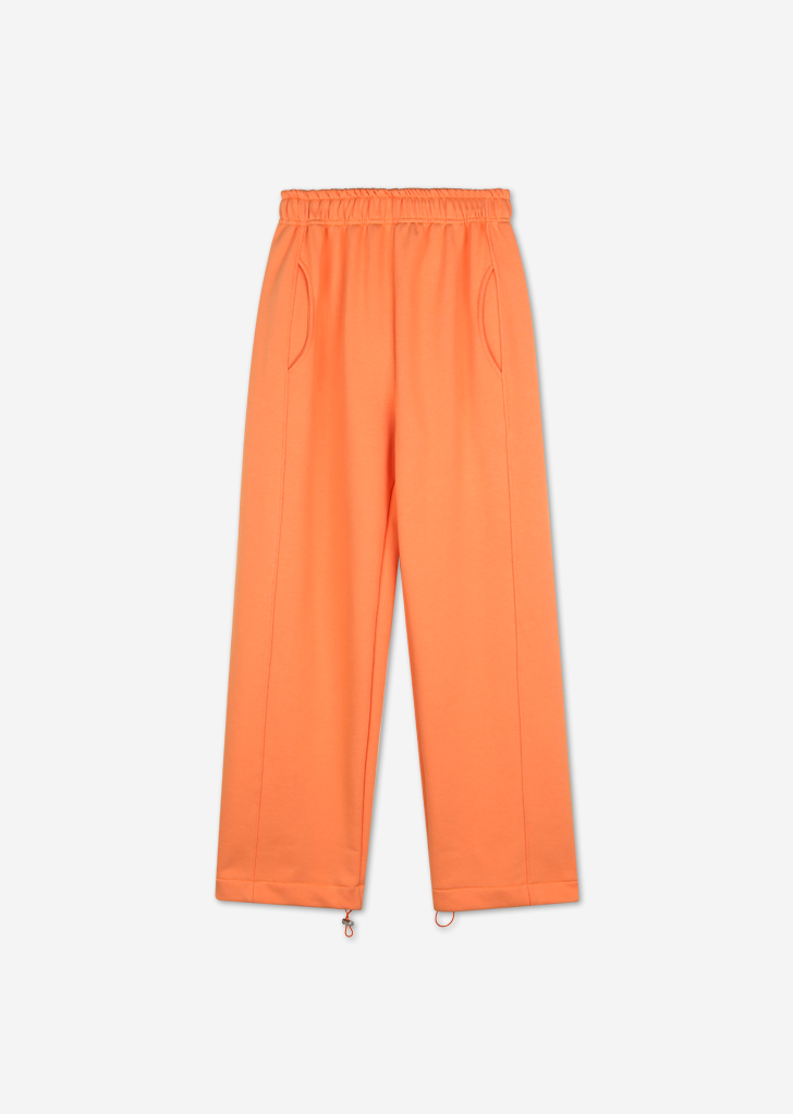 lossy wide string sweat pants [Orange]