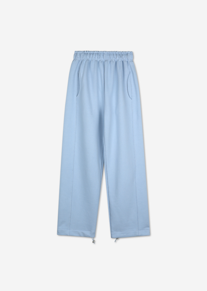 lossy wide string sweat pants [Sky Blue]