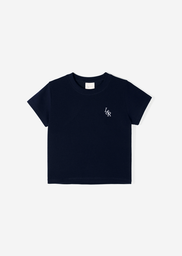 L&amp;R Slim Crop T-Shirt [Navy]