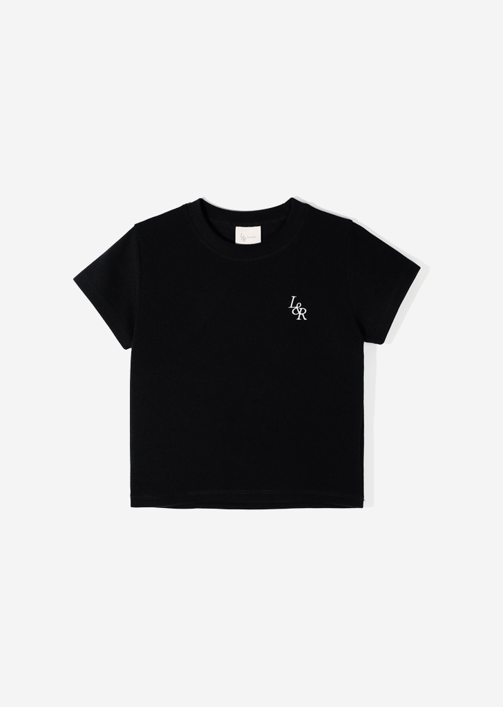 L&amp;R Slim Crop T-Shirt [Black]