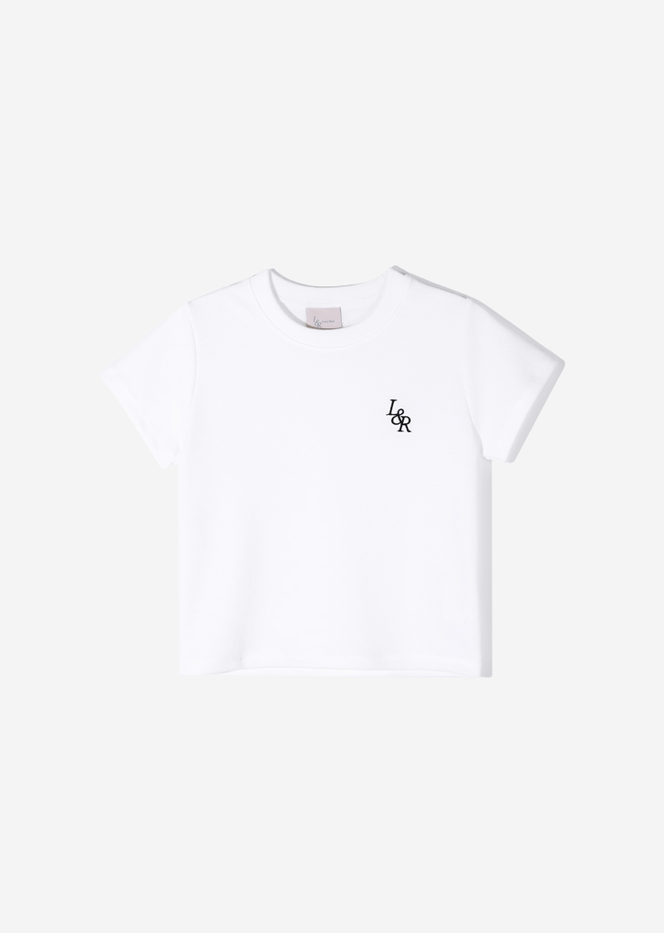 L&amp;R Slim Crop T-Shirt [White]