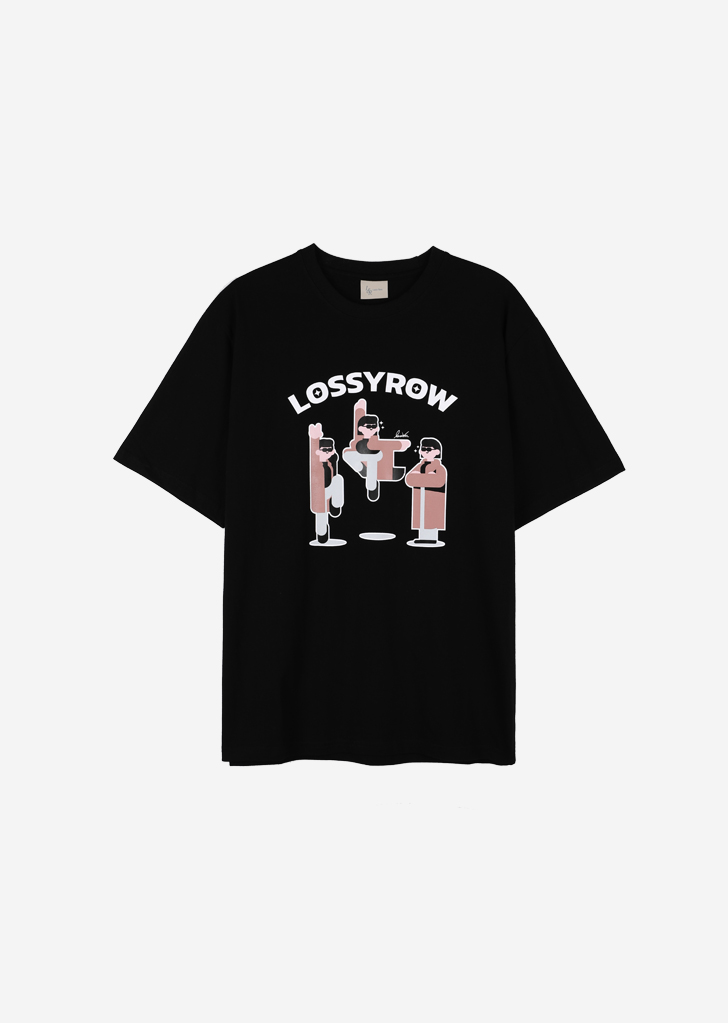 lossyrow X Vanlora Graphic T-Shirt [Black]
