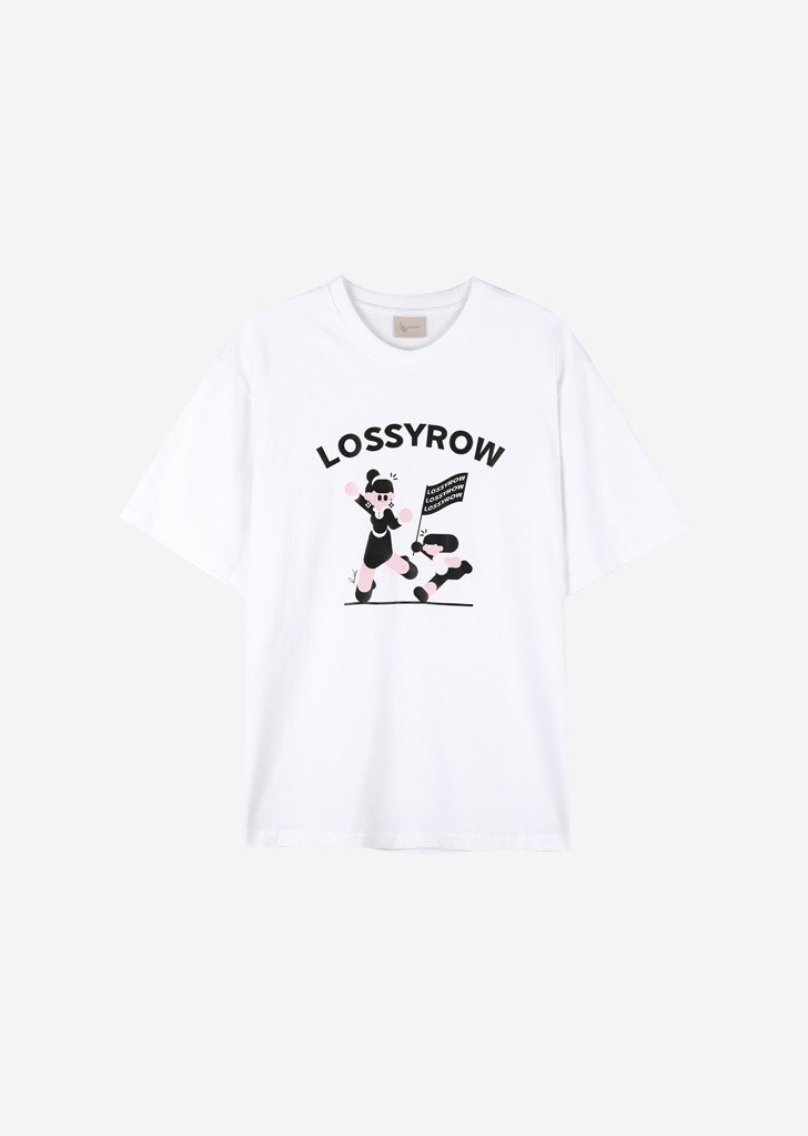 lossyrow X Vanlora Graphic T-Shirt [White]