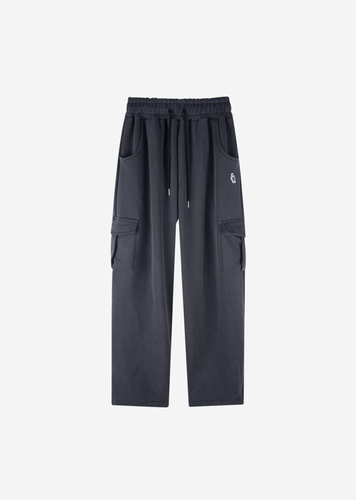 Lossy Row Pigment Patch Cargo Sweat Pants [Pigment Charcoal]