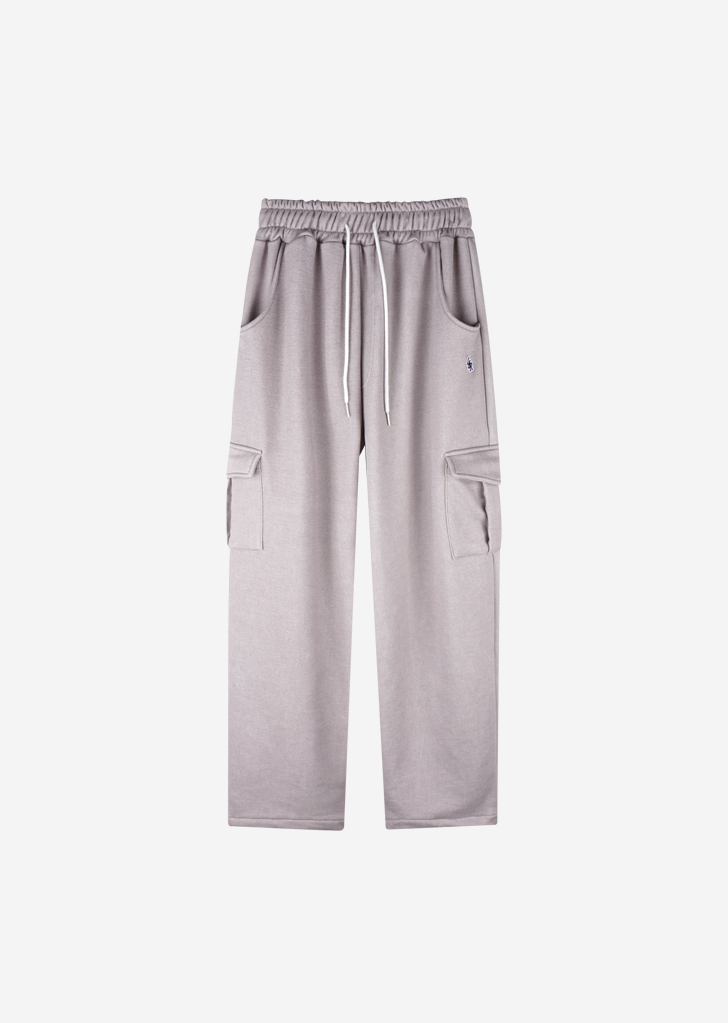 Lossy Row Pigment Patch Cargo Sweat Pants [Pigment Gray]