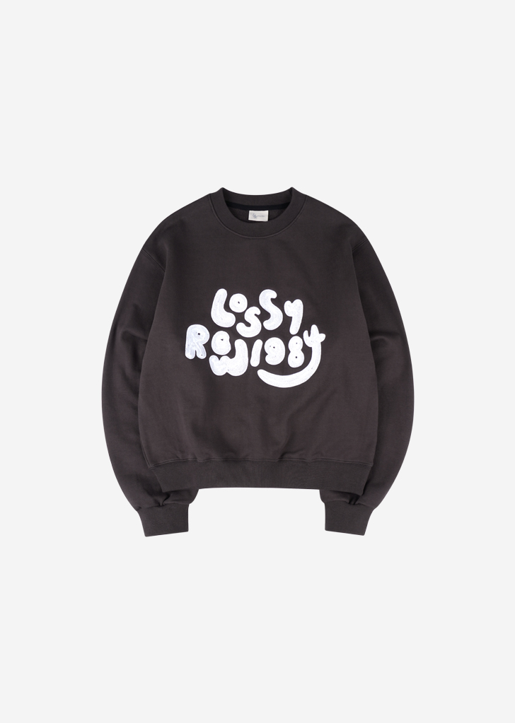 Lossy Row 1984 Handstitch Sweatshirt [Charcoal]