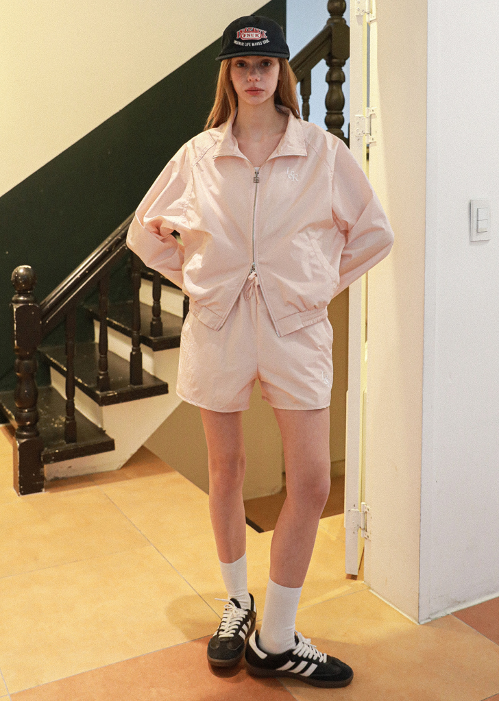 L&amp;R metallic nylon shorts [Light Pink]