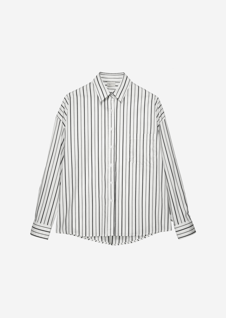 Wide Harry Stripe Shirt Light [White]