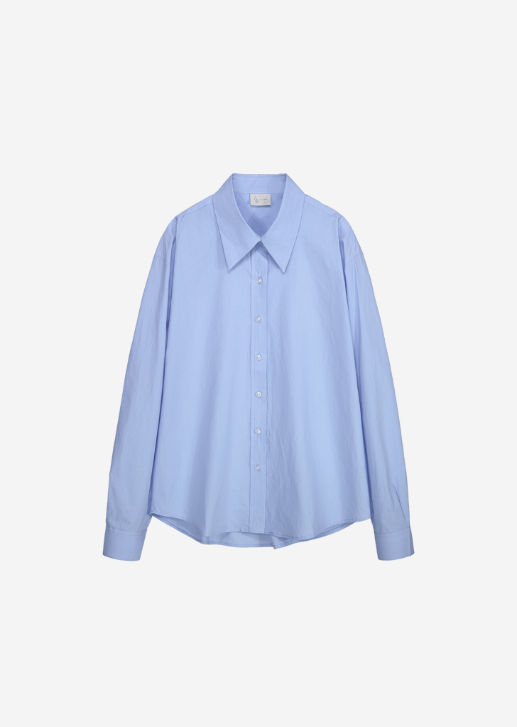 Bio Cotton Washing Shirt [Blue]