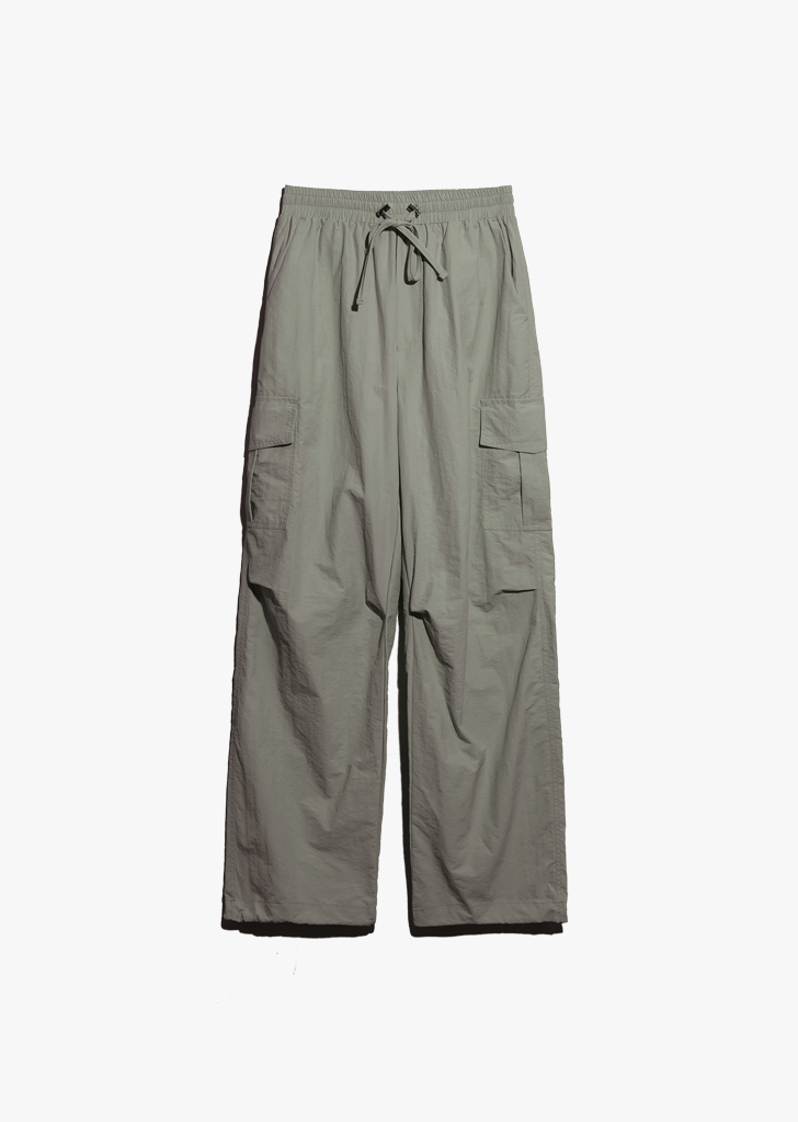 String Cargo Sharing Jogger Pants [Khaki]