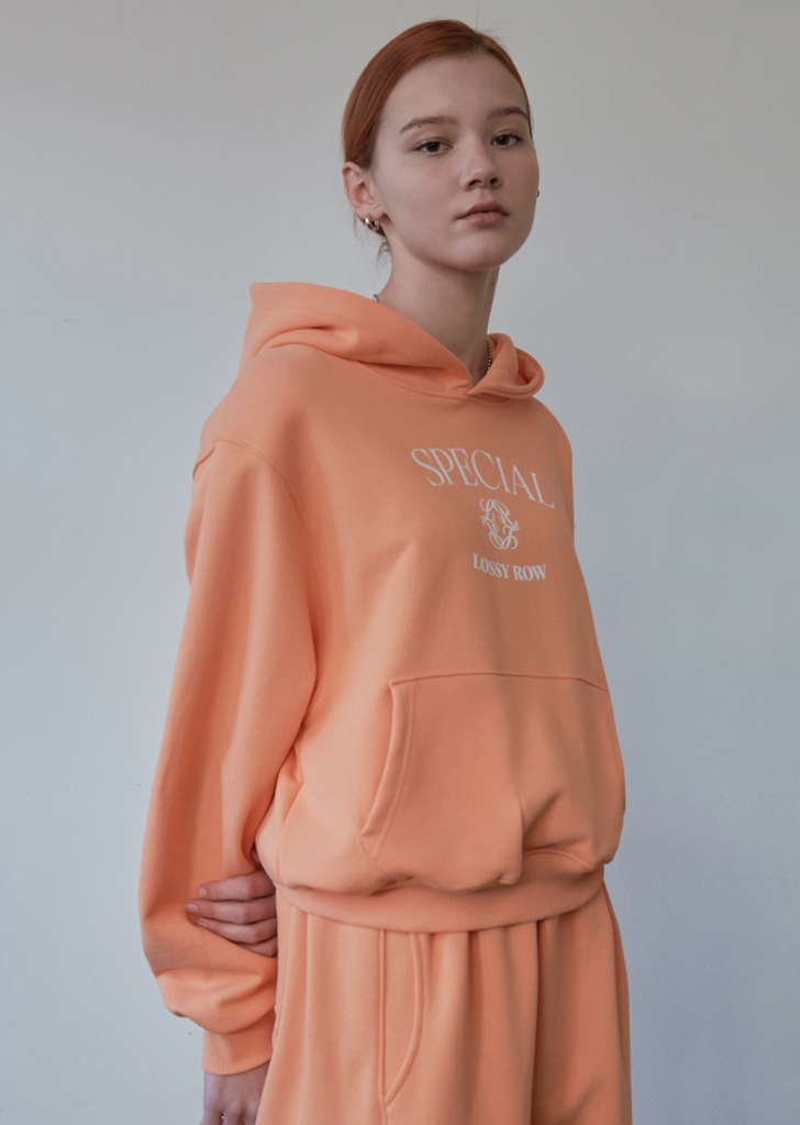 lossy Special symbol hoodie [Orange]