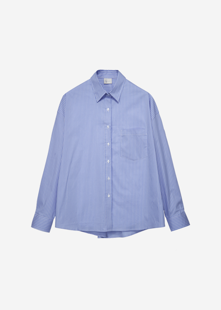 Oversized Eden Stripe Shirt [Blue]