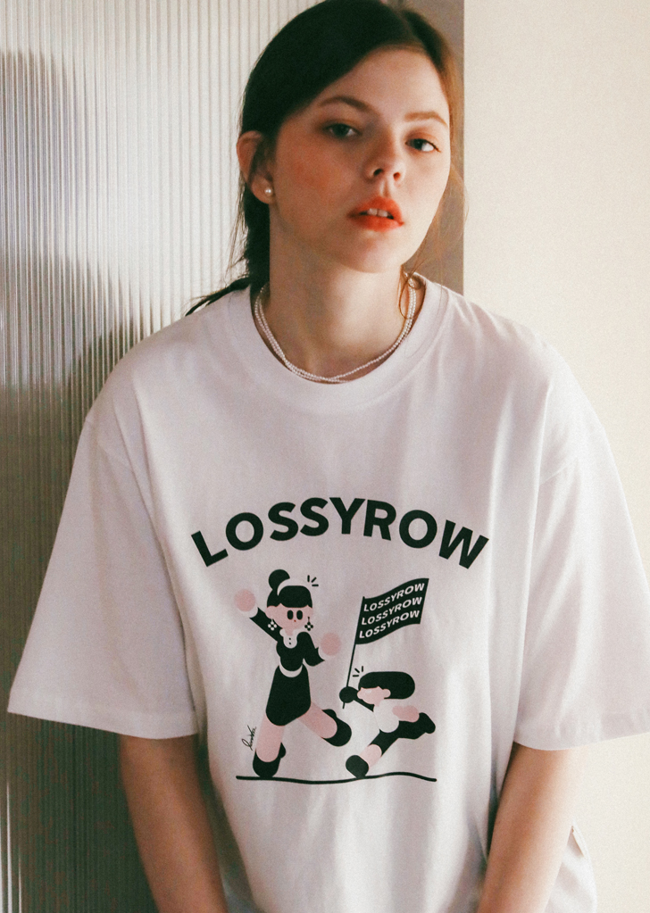 lossyrow X Vanlora Graphic T-Shirt [White]